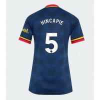 Arsenal Piero Hincapie #5 Vieraspaita Naiset 2026-27 Lyhythihainen